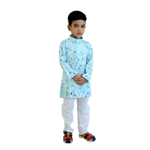 Printed Cotton Kurta Pajama Set for Boys