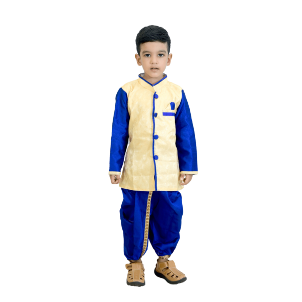 blue sherwani dhoti Set for boys
